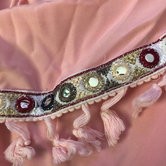 Host pick 🎉🎊Jumpsuit pink tassels - Picture 3 of 9